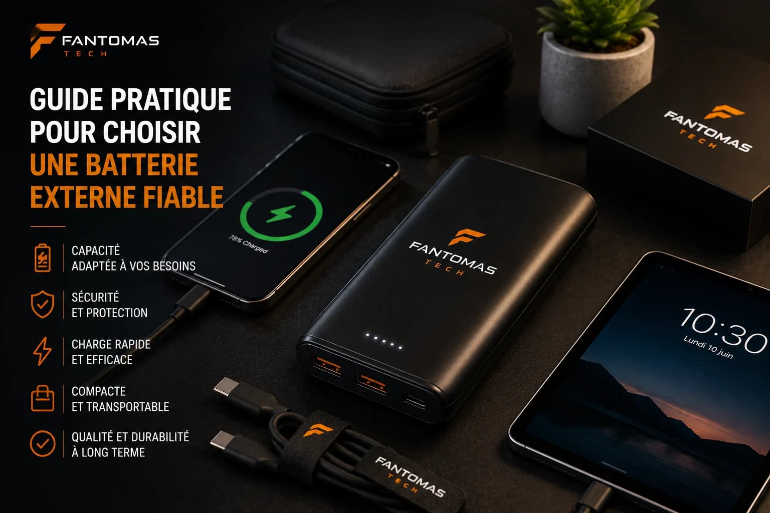Guide pratique pour choisir une batterie externe fiable